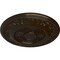 Ekena Millwork Nestor Ceiling Medallion (Fits Canopies up to 5"), Hand-Painted Bronze, 25 7/8"OD x 2 1/4"P CM25NEBZS - alternate 3